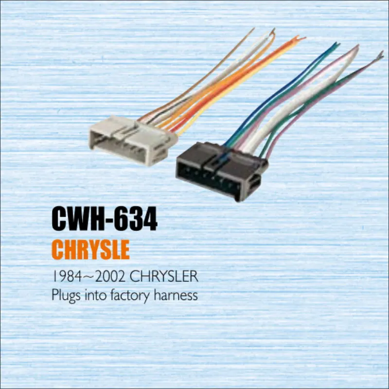 Plugs Into Factory Harness For Chrysle 1984-2002 - Radio Power Wire Adapter / Aftermarket Stereo Cable Male DIN To ISO | Автомобили и