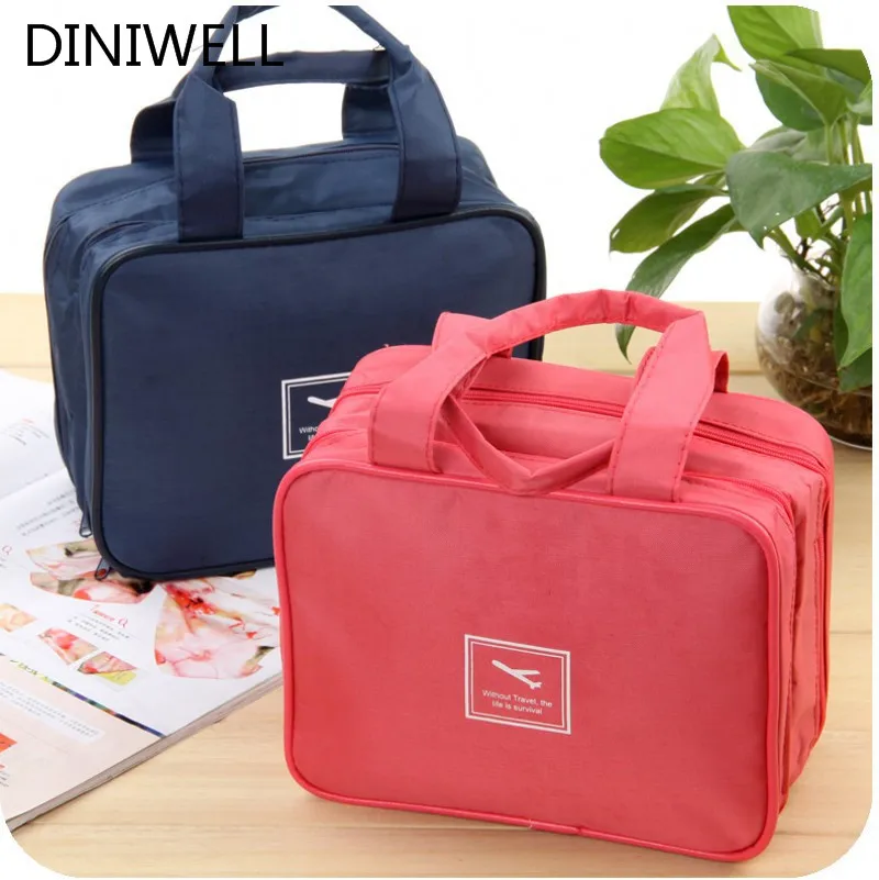 11bathroom Storage Cosmetic Bag Toiletry With Handle Zipper Mesh 11bathroom Storage Cosmetic Bag Toiletry With Handle Zipper Mesh Pocket Makeup Organizer Container For Camping Travel In Bags From Home Garden