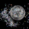 1 boîte de paillettes à rayures colorées, blanc AB, flocons de manucure, Art de décorer les ongles, décoration holographique ► Photo 2/6