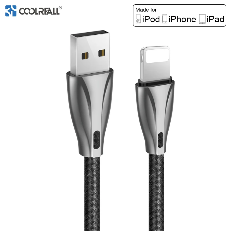 Coolreall كابل يو اس بي ل كابل iphone X XS XR ماكس 8 7 6 S 6 زائد SE 5 S 5 ipad سريع شحن ل شاحن آيفون الهاتف المحمول الكابلات