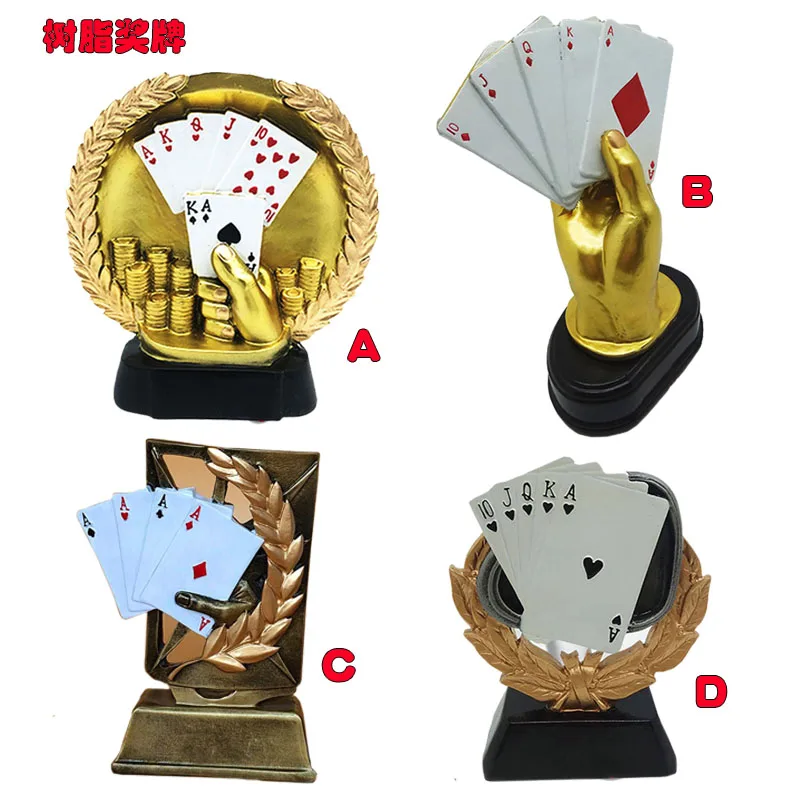 

1PC Poker Winner Prize Tournament Champion award poker game trophy