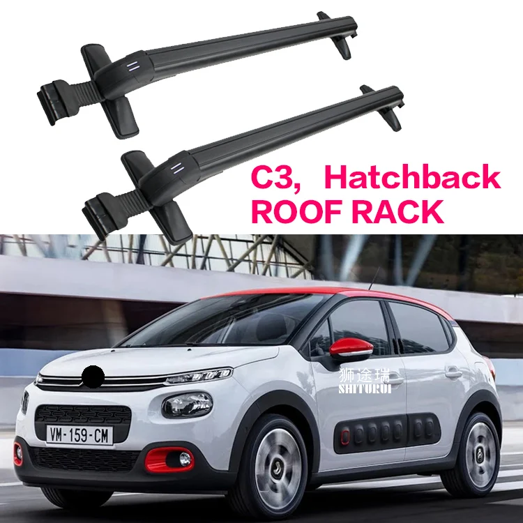 Автомобильная стойка для багажа крыши citroen C3 хэтчбек 2017 + 5 дверей MVP нагрузка 150 кг