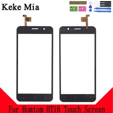 Keke Миа 5," черный HT16 для сенсорной стеклянной панели для HOMTOM HT16 сенсорный экран дигитайзер стекло сенсор инструменты Бесплатный клей+ салфетки