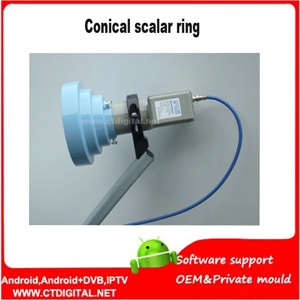 

c band aluminum Conical Scalar Ring Kit bracket without lnb for offset satellite dish antennas