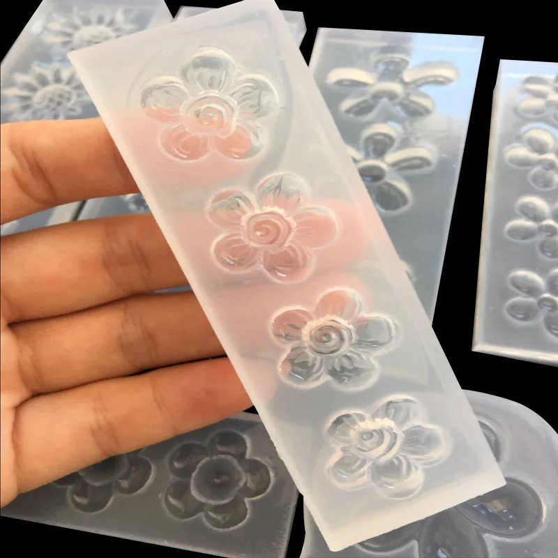 1pcs UV Resin Jewelry Liquid Silicone Mold Flowers Resin Charms Molds For DIY Intersperse Decorate Making Molds 1pcs UV Resin Jewelry Liquid Silicone Mold Flowers Resin Charms Molds For DIY Intersperse Decorate Making Molds