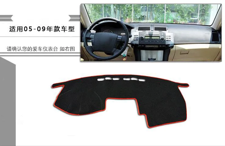 

For Toyota Reiz Mark 2005-2009 2010-2015 Car Dashboard pad Cover Avoid Light Pad Instrument Platform Dash Board Cover Mat