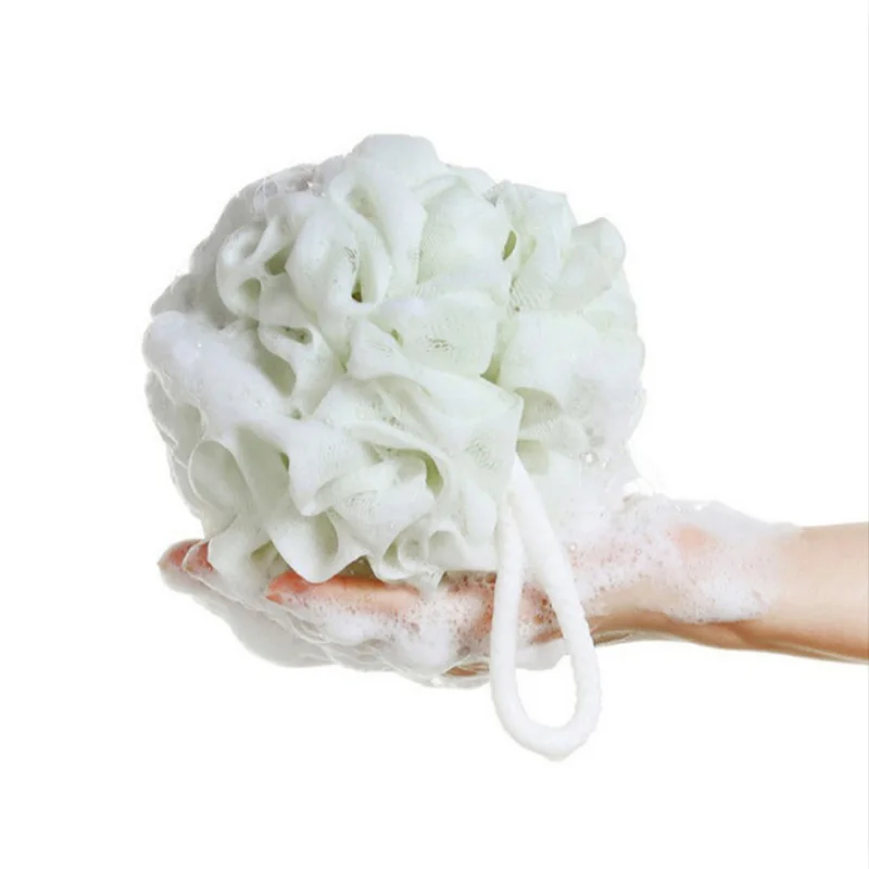 

Bath Loofahs Sponge Shower Pouf Body Scrubber Ball Mesh Pouf Bath Sponge Ball Loofahs Bathroom Supplies PE Flower Super Soft
