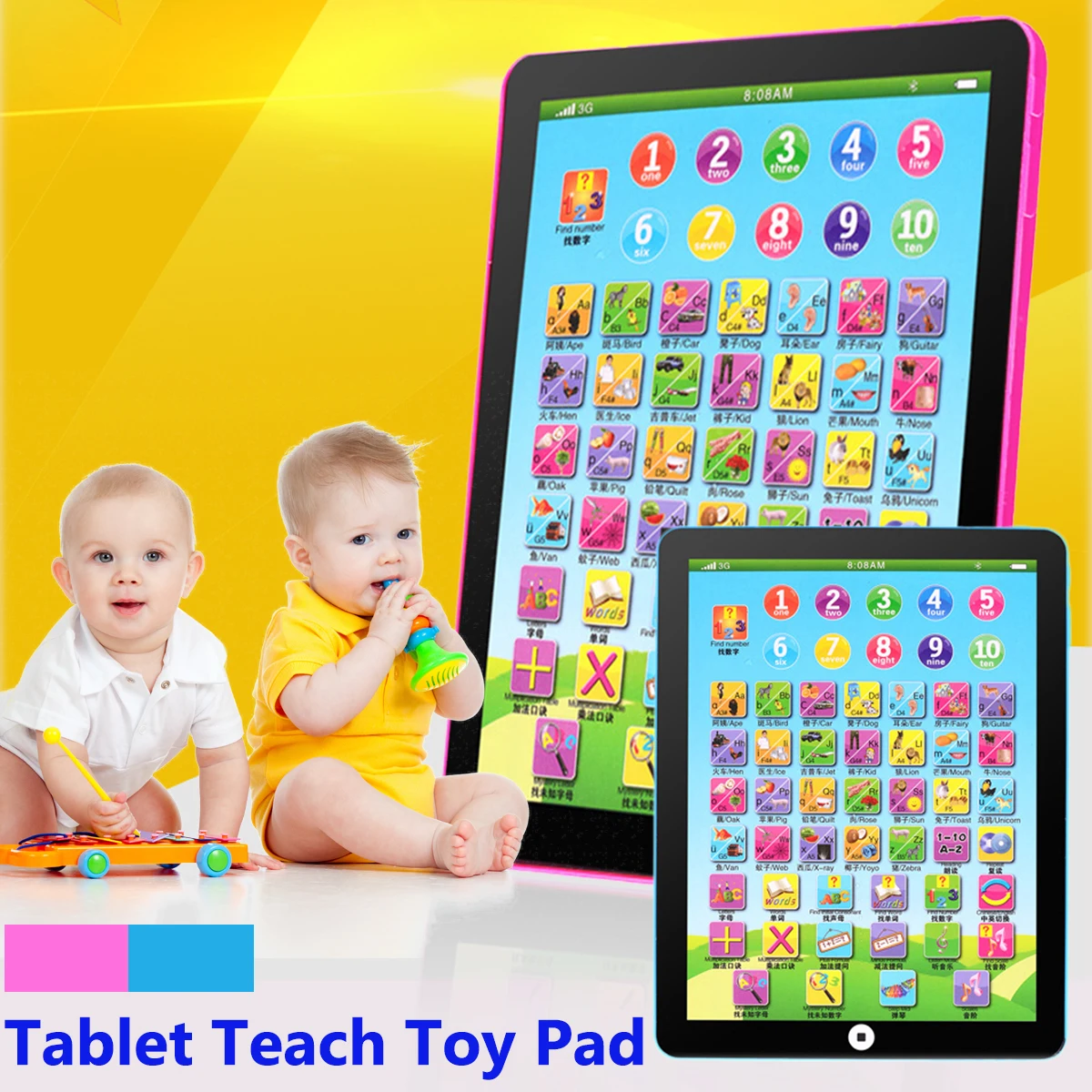 

Kid Child Learning English Educational Computer Mini Tablet Teach Toy