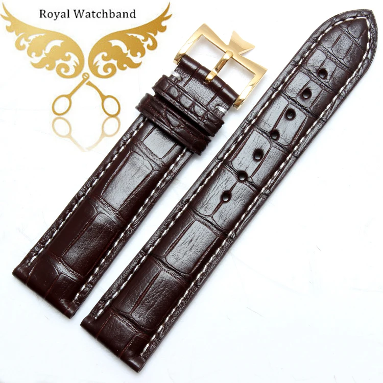 New Arrival!!! GENUINE DARK BROWN ALLIGATOR, CROCODILE LEATHER SKIN WATCH STRAP BAND 20mm Wholesale Watches