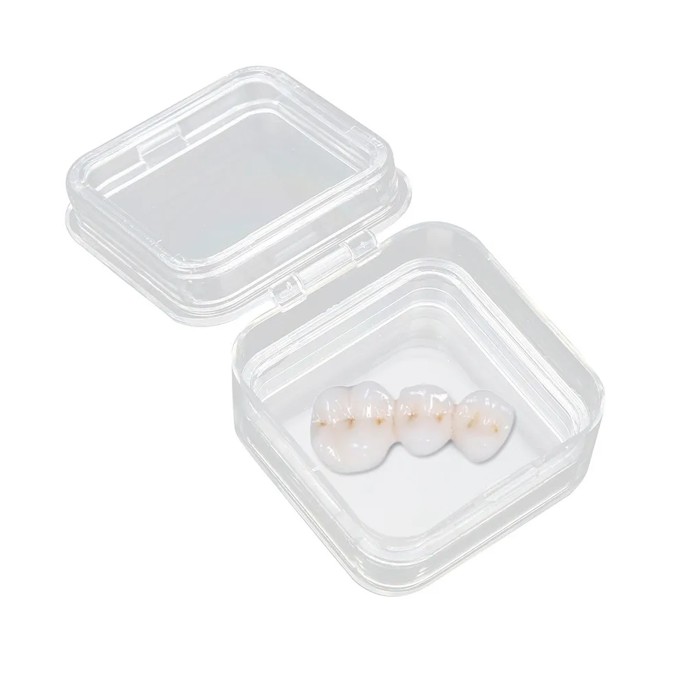

Retainer Denture Appliance Denture Storage Box With Membrane Jewelry Dental Teeth Container Bath artificial tooth set organizer
