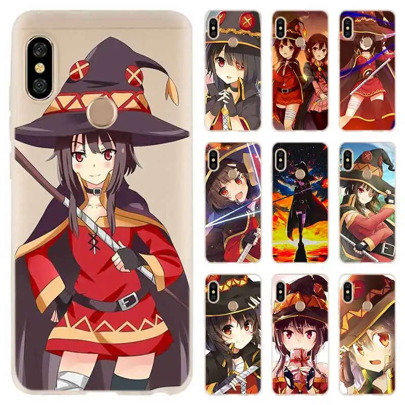 

Cover For Xiaomi Redmi Note 7 6 5 4 3 pro Case for Redmi 7a 6a s2 5a 5 Plus 4a 4x K20 Pro Anime Konosuba Megumin