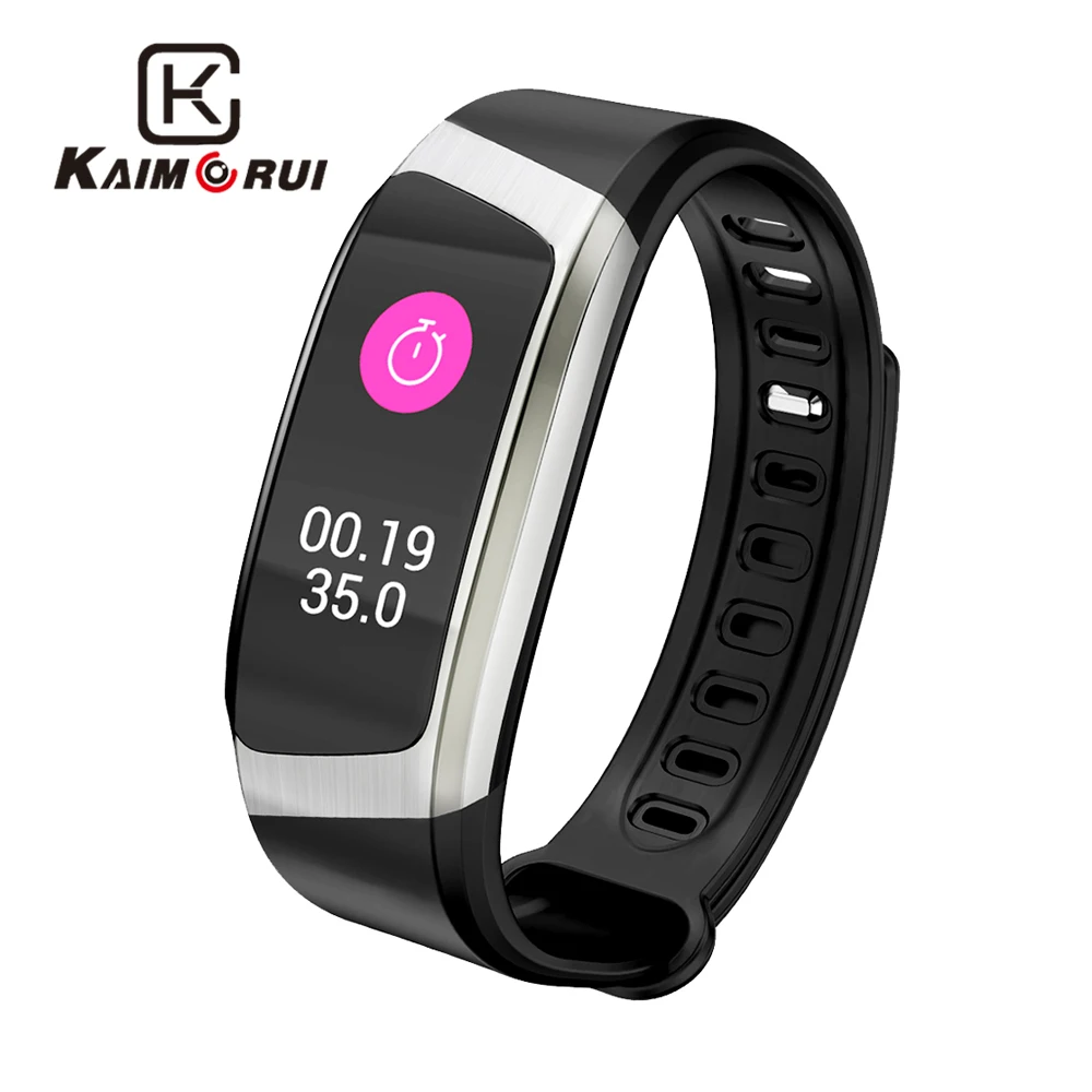 

Kaimorui Smart Bracelet Colorful Screen Pedometer Heart Rate Monitor Smart Band Call Reminder Bluetooth Wristband for Women Men