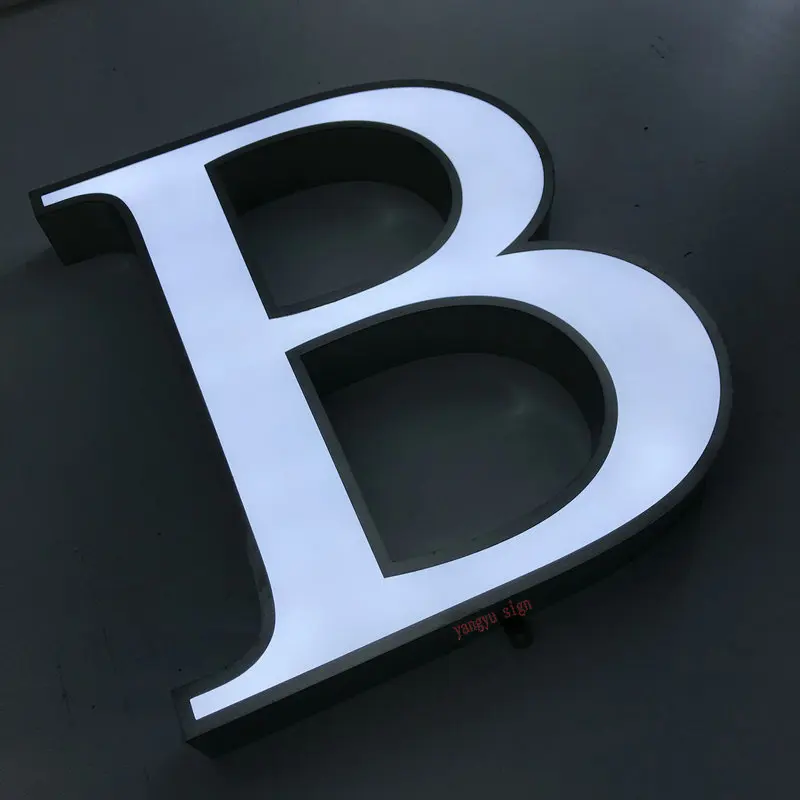 Sinais de Negócios Água ao ar Luzes para a para a Tabuleta Logotipo Personalizado à Prova d' Livre 3d Levou Carta Canal Led Tabuleta 3 Logotipo personalizado sinais de negócios à prova