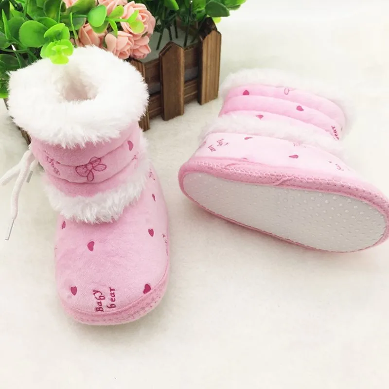Новейшая зимняя обувь для детей от 0 до 18 месяцев, для малышей, для девочек, для первых ходунки, для младенцев, однотонная обувь на шнуровке