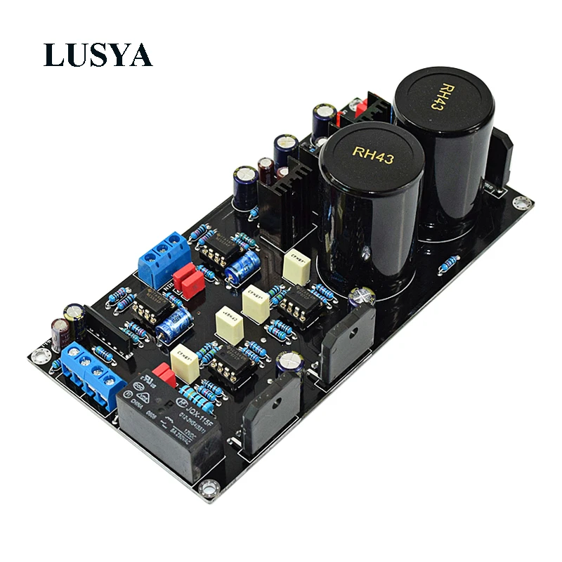 

Lusya LM3886+NE5534 HiFi High Power Op amplifier+OP07 DC servo 2.0 channel 68W *2 Audio Power Amplifier board