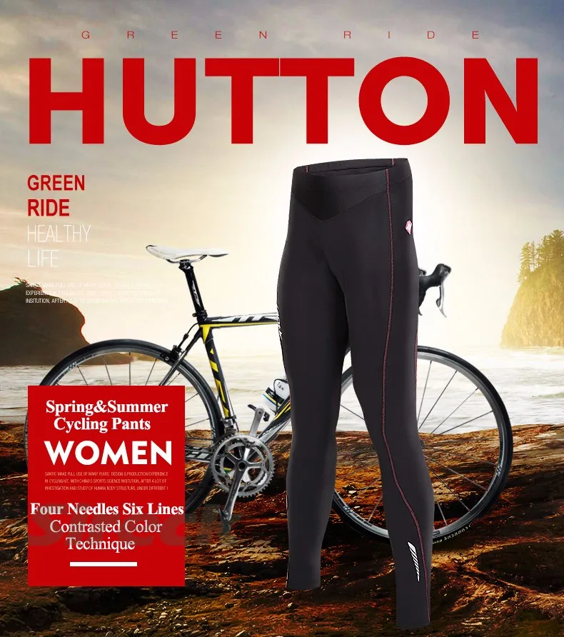 Santic штаны для велоспорта женские весенне-летние штаны для горного велосипеда высокая эластичность дышащие спортивные штаны для велосипеда Ropa Ciclismo