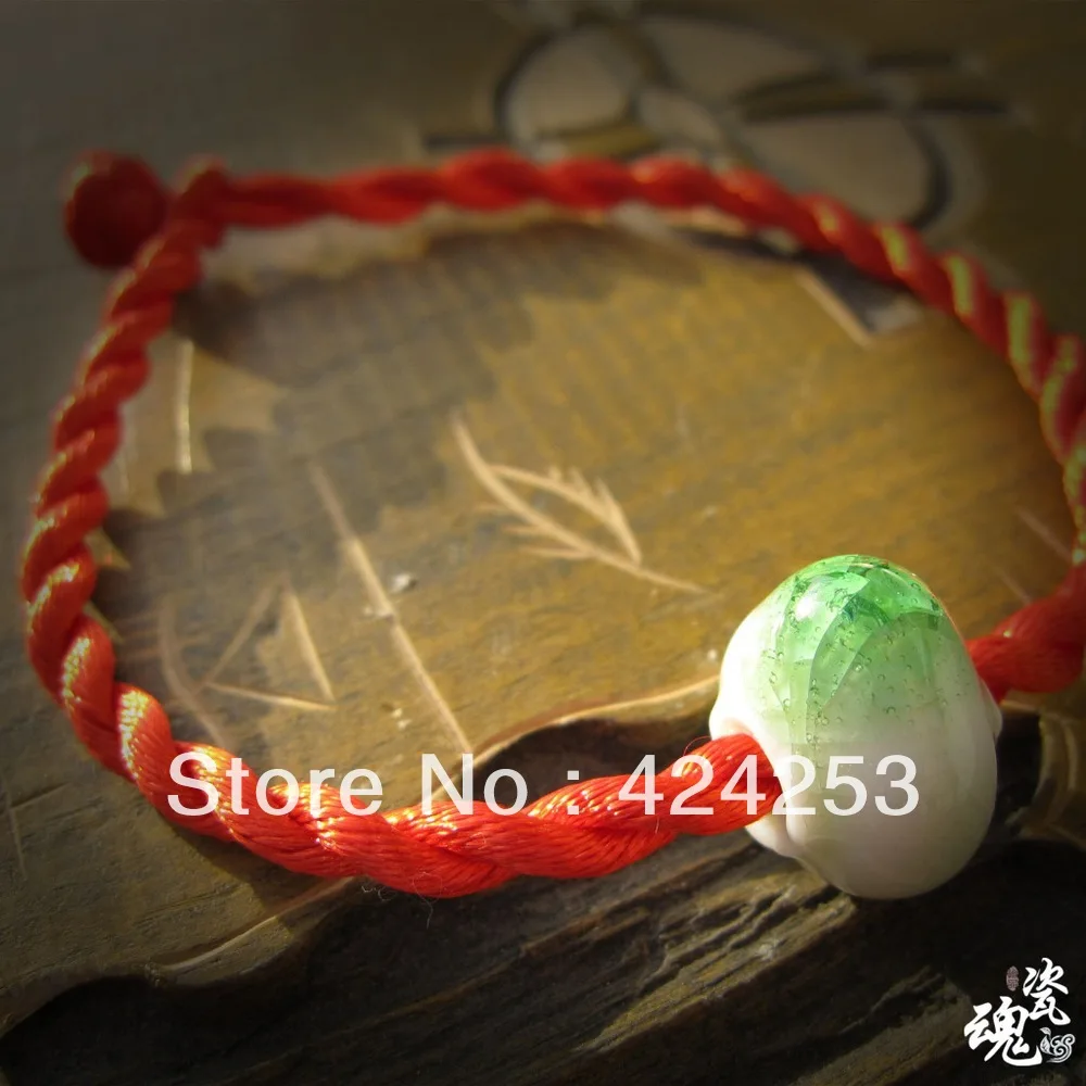 China Jingdezhen National style.Lucky lantern green mixed neutral bracelet. Can be wholesale | Украшения и аксессуары