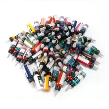 Боди-арт тату чернила 60 цветов профессиональный Перманентный красота Искусство жидкость 30 мл/бутылка набор