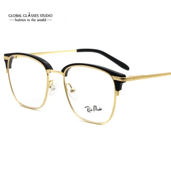 

Unisex Lady / Men Optical Eyeglass Frames with Metal G75