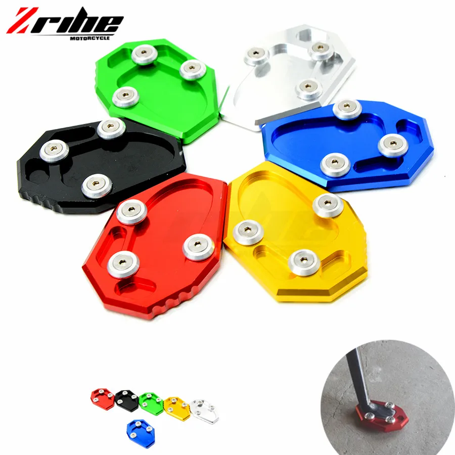 For Yamaha MT07 XJ6 FZ6 FZ6R mt-07 mt 07 Blue motorbike Fittings Side Stand Spacer Side Stand Enlarge Motorcycle accessories mt