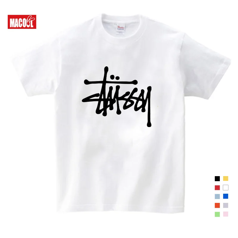 

2019 Summer New children 's T-shirt Boys' Fashion T Shirt English letter Short Sleeve Kids Cotton T shirt 3T-9T Free Shipping