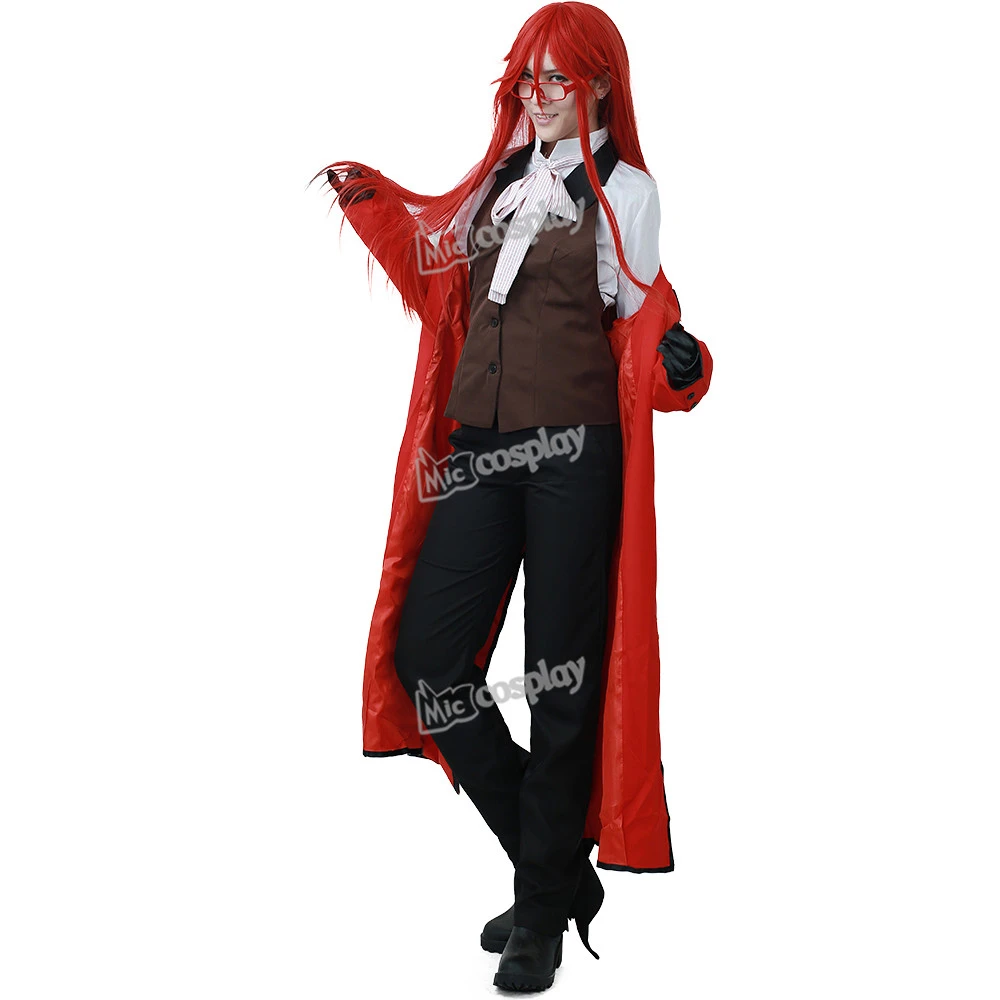 アニメ黒執事グレル サトクリフコスプレ衣装男性女性ユニセックス服 Grell Sutcliff Cosplay Cosplay Costume Mencosplay Costume Aliexpress
