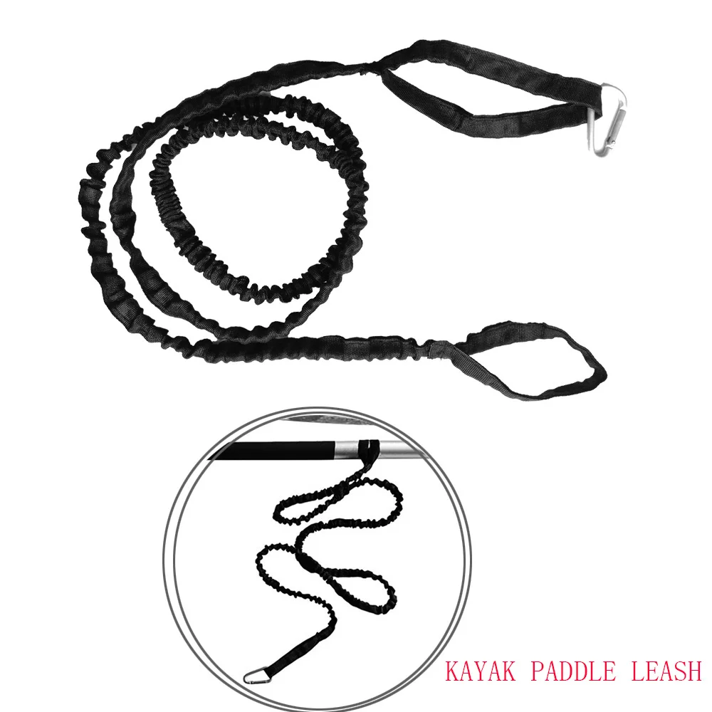 

Nylon Kayak Canoe Paddle Leash Safety Lanyard Fishing Rod Leash Safety Holder Tie Rope with Carabiner Clip