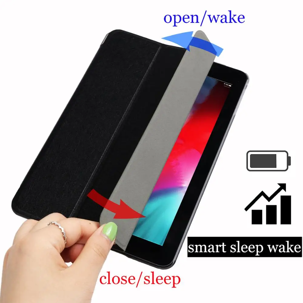 QIJUN чехол для планшета С Откидывающейся Крышкой для huawei MediaPad T5 10," Smart wake UP Sleep leather fundas fold Stand cover для AGS2-W09/W19/L03/L09