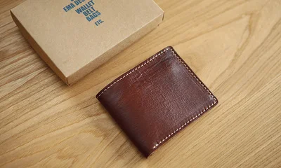 LAN мужской кожаный бумажник ручной работы короткий маленький кошелек старинный мужской кожаный кошелек - Цвет: Dark Coffee