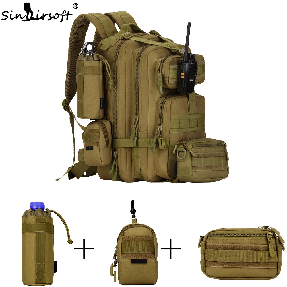 SINAIRSOFT 30L-40L 3P охотничий рыболовный Змеиный тактический рюкзак военный походный рюкзак спортивные туристические рюкзаки S410/S411