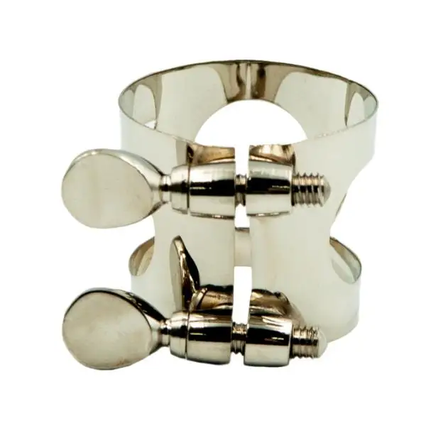 Light of Musical Store-1 Piece Metal Ligature Clip Clamp for Saxophone Mouthpiece Silver