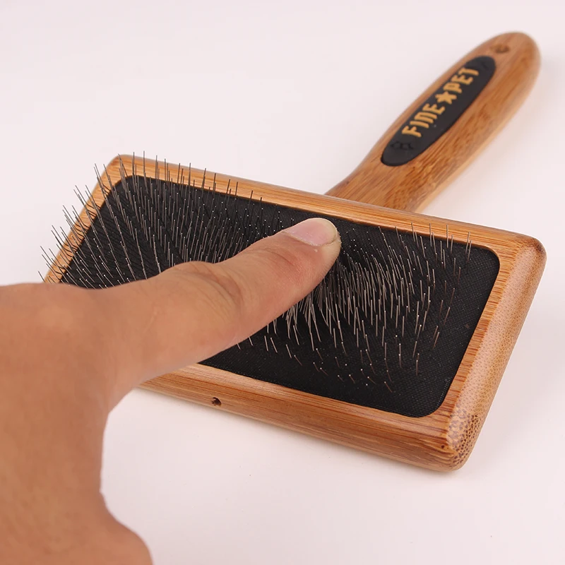 2016 Comfortable Dog Brush Wood Pet Bamboo Gilling Bamboo Comb Row Rake