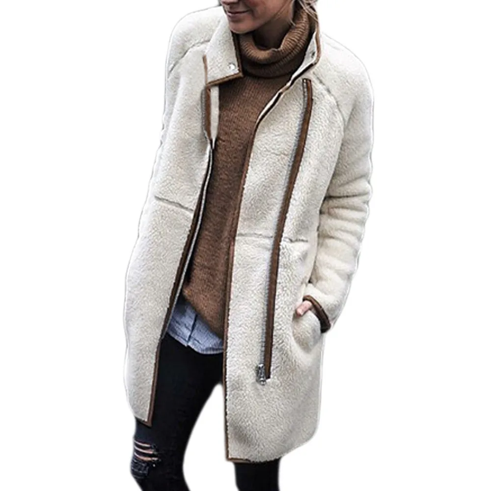 

Coats And Jackets Women Harajuku Zipper Pockets Long Coat 2018 Autumn Women Fashion Clothes Winter Streetwear Bomber Jacket