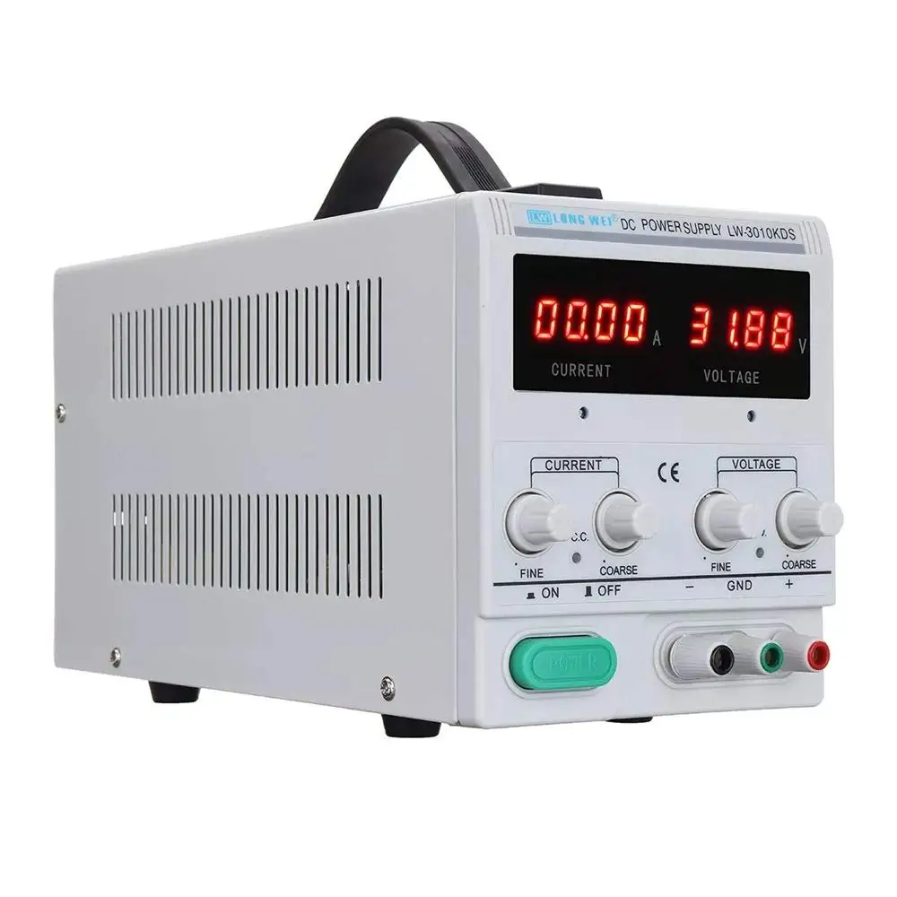 

30V 10A Adjustable LED Digital Display DC Power Supply Switching Regulated Power Supply LW-3010KDS 110V/220V 0-30V 0-10A