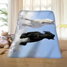 P#136 Custom Horse#45 Home Decoration Bedroom Supplies Soft Blanket size 58×80,50X60,40X50inch SQ01016@H+136
