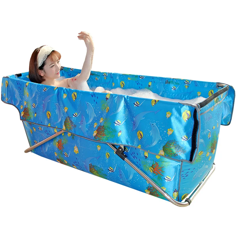 Simple Assembled Folding Bathtub Bath Bath Barrel Adult Bath Tub Autumn