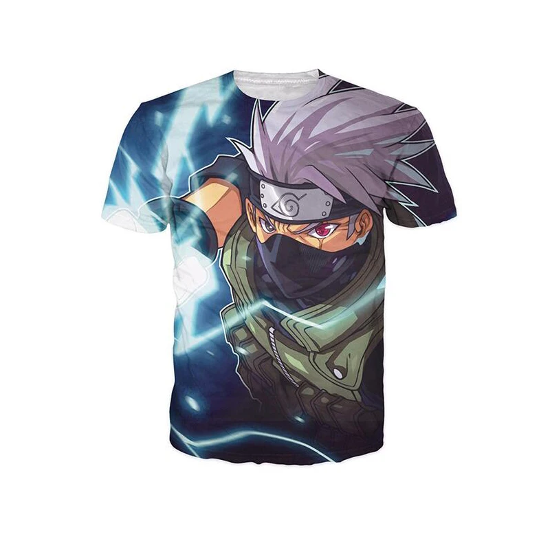 858 28 De Descuentonuevo Hip Hop Mujeres Hombres Verano Casual Camisetas Hipster 3d Camiseta Anime Naruto Hatake Kakashi Camisetas Tops Plus S - naruto clothing roblox