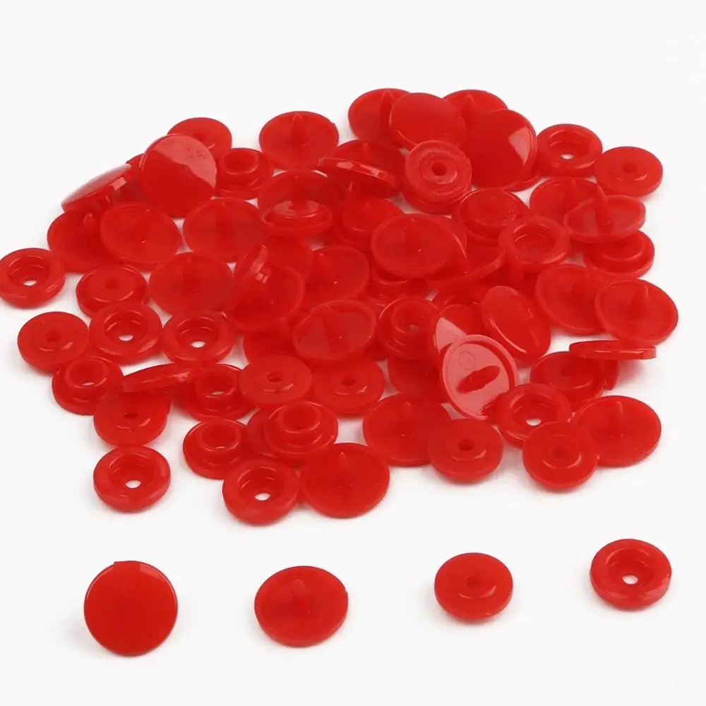 U-образная застежка, плоскогубцы, кнопка KAM+ 150, набор T5, пластиковая смола, пресс-шпилька, тканевая Кнопка u-образной формы, пресс-машина, швейные инструменты - Цвет: Red