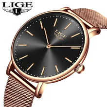 2018LIGEMensWatches Top Brand Luxury Men Stainless Steel Waterproof Watch Mens Casual Sport Quartz wrist watch Relogio Masculino