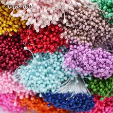 Разноцветные 3 мм(500 шт./лот) перламутровые цветочные тычинки для украшения торта/свадебных украшений, искусственные цветы