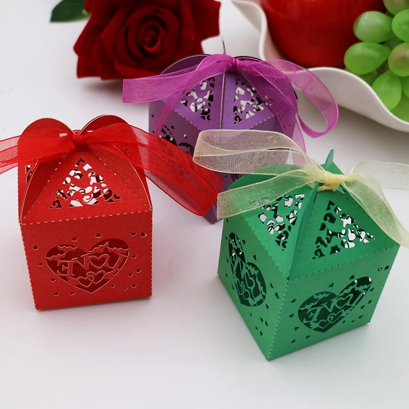 50 шт. Подарочная коробка для конфет в форме сердца|holiday supplies|holiday decorationholiday candy |