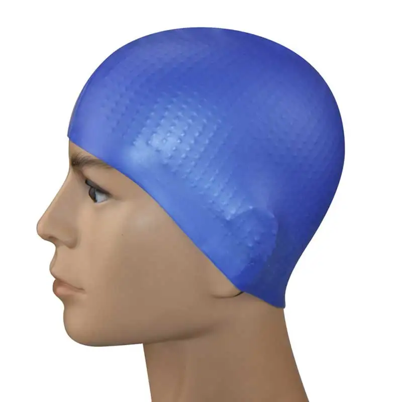 

New 2019 Elastic Waterproof 100% pure silica gel Protect Ears Sports Swim Pool Hat Swimming Cap Free size for Men & Women Adults