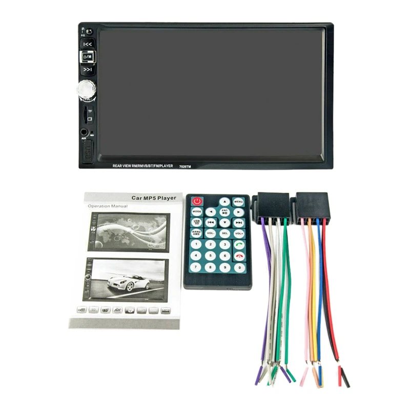 

2Din 7 Inch Car Radio Hd Mp5 Player Fm Aux Usb Sd Bluetooth Stereo Audio Player