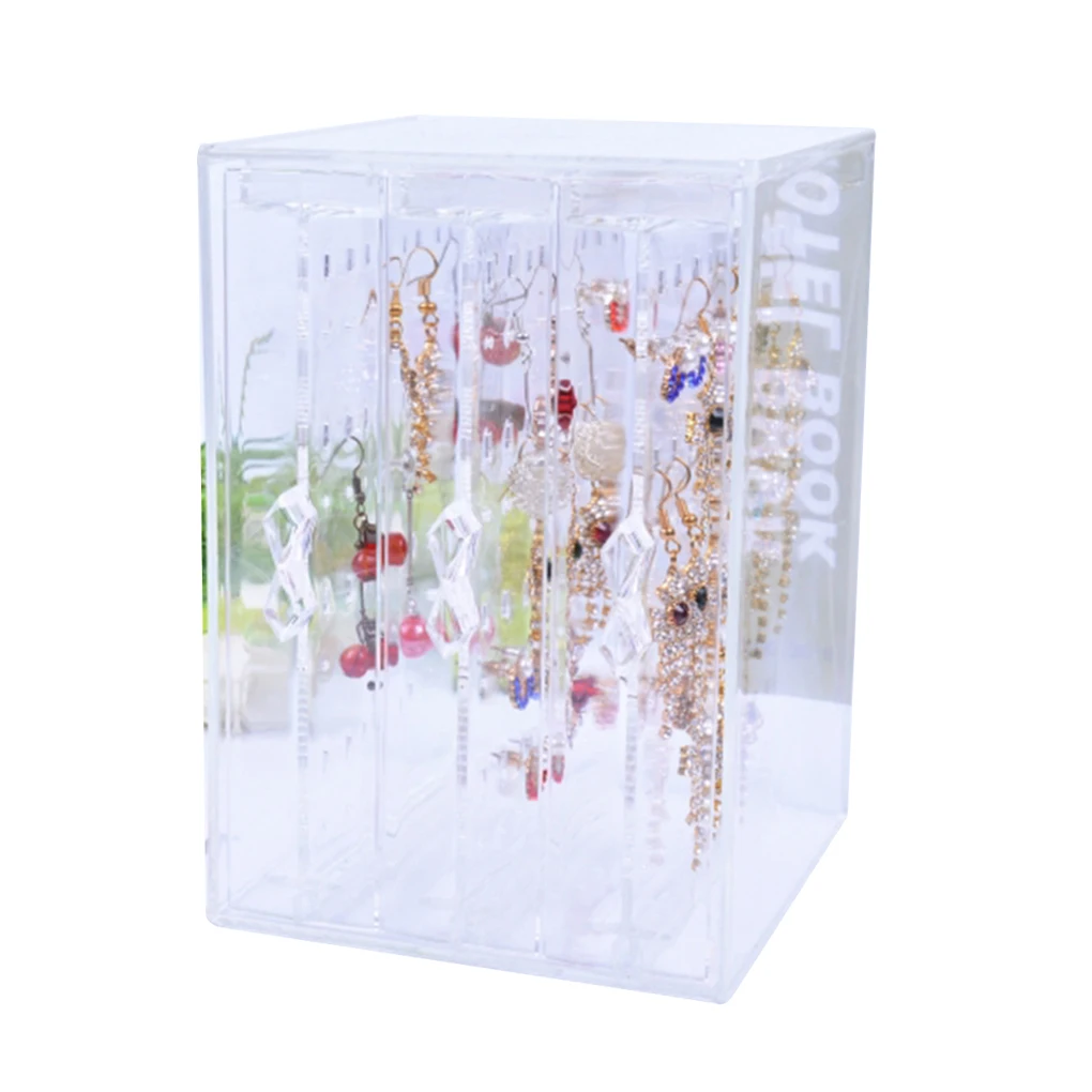 واضح PS المواد مجوهرات الغبار واقية صندوق تخزين 3 الأدراج حاملات القرط كبيرة قدرة الأذن ترصيع المنظم عرض الرف واضح PS المواد مجوهرات الغبار واقية صندوق تخزين 3 الأدراج حاملات القرط كبيرة قدرة الأذن ترصيع المنظم عرض الرف