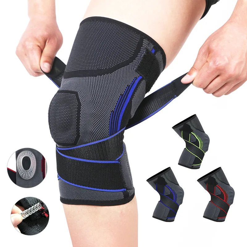 

Knee Support Brace Protector Pad Compression Sleeves Elastic Silicone Patella Ring 3D Design for Running Basketball Pain Relief
