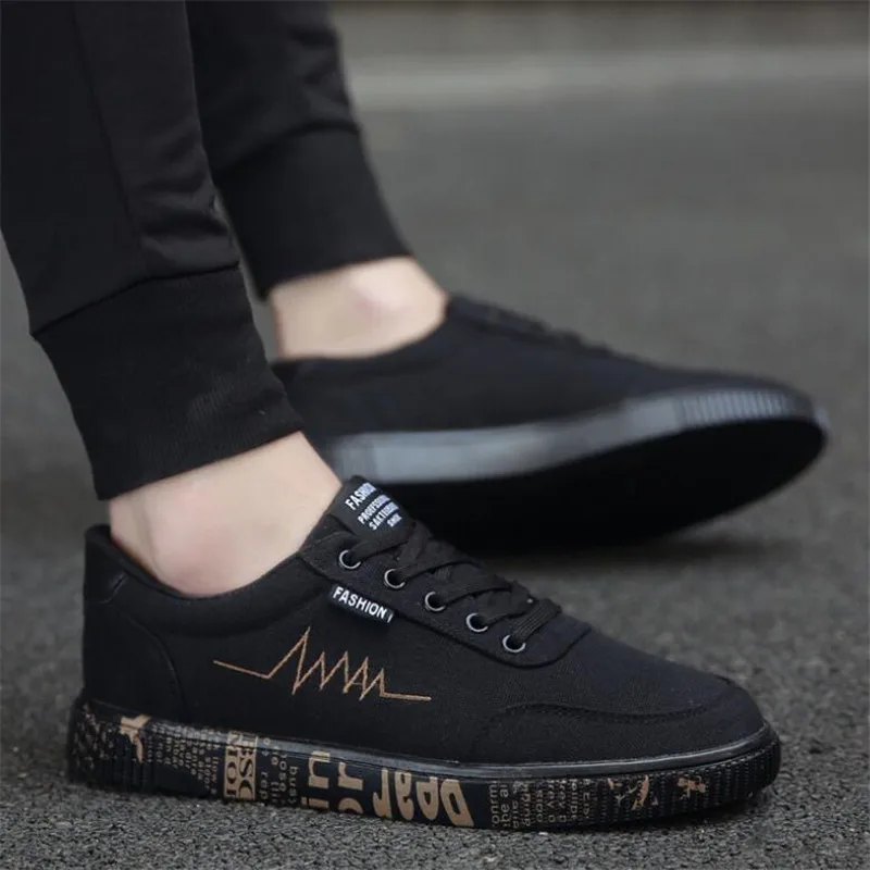 

New spring men's canvas shoes sneakers casual men's trend flat shoes men's wild casual shoes sportsrunning