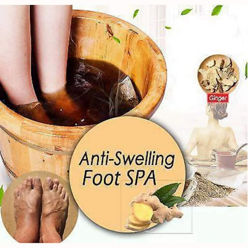 Таблетки для ухода за ногами Ginger Soak шипучие таблетки предотвращение устранения