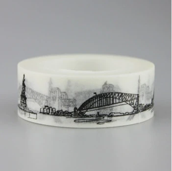

15mm*10m black bridge diy decorative washi masking tape(1lot=10pieces)