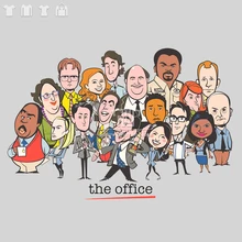 the office US tv tshirt men women white tee Gildan 180gsm 100% ringspun premium cotton preshrunk short sleeve big size free ship
