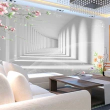 Beibehang 3D Мода цветок Променад 3D расширение пространства фото обои 3D гостиная спальня ТВ фон стены 3D обои